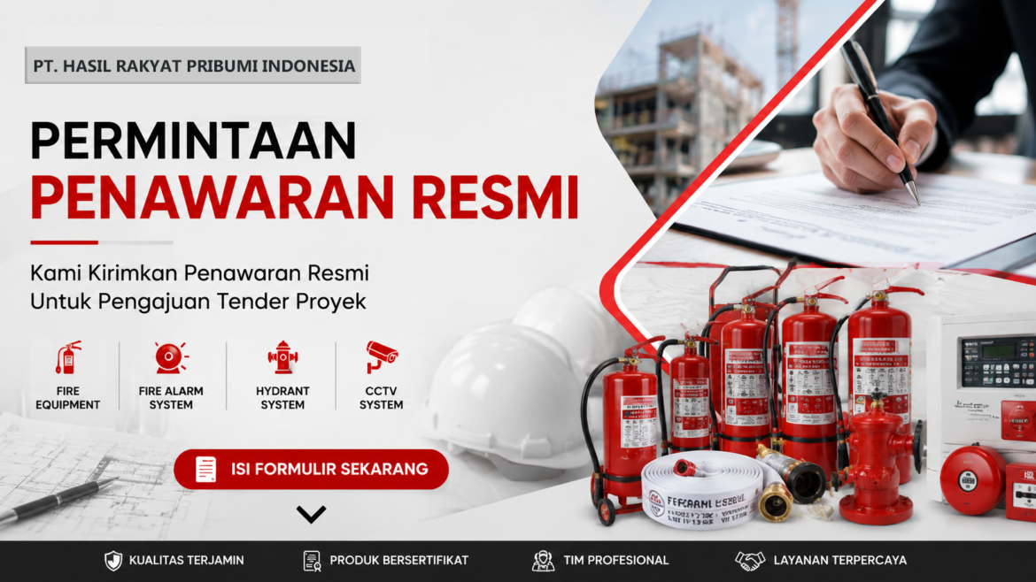 Kami Kirimkan Penawaran Resmi Untuk Pengajuan Tender Proyek